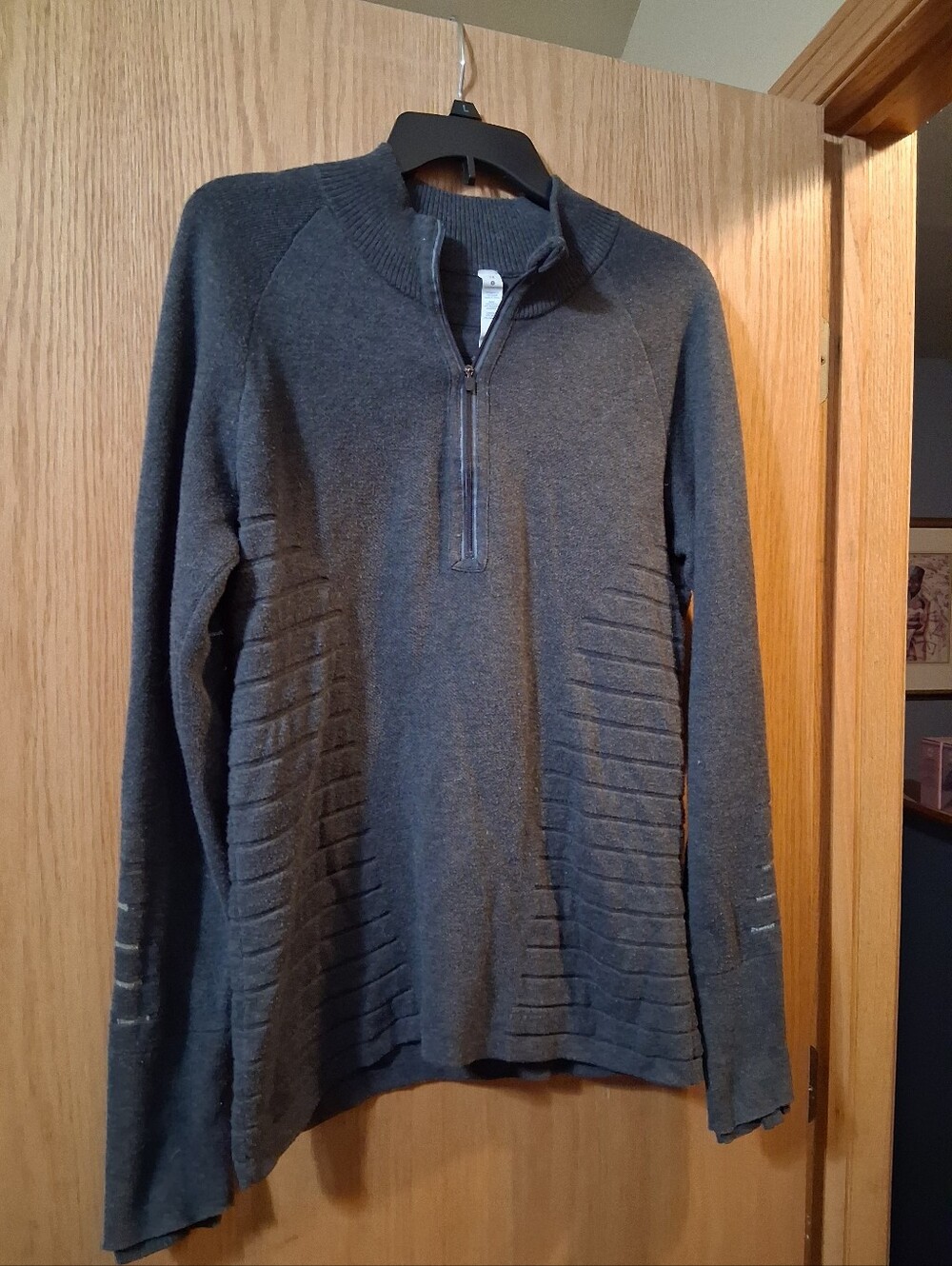 Lululemon Lightning Bold 1/2 Zip sweater  Heathered Graphite Grey / Carbon Dust